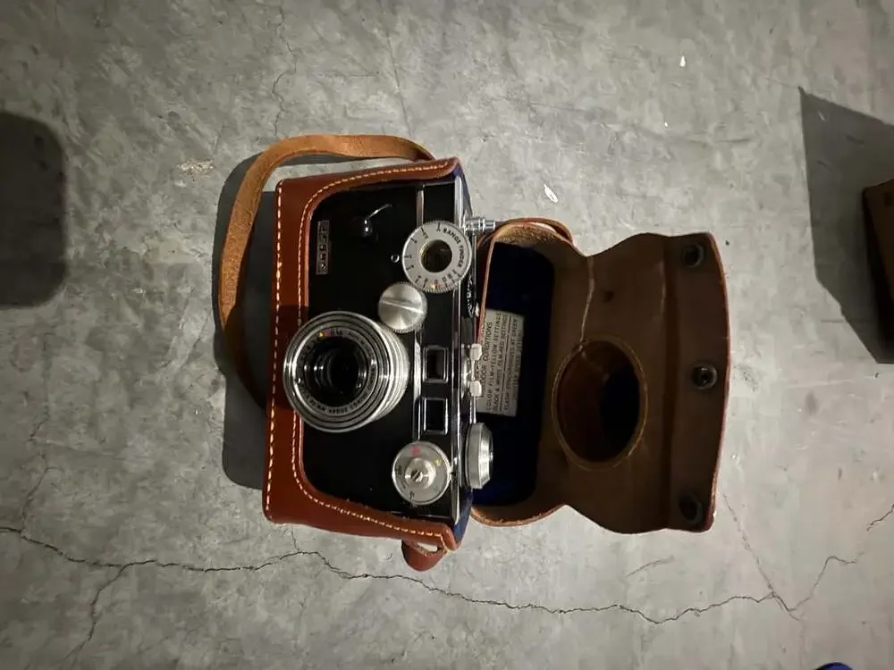 Vintage Argus C3 35mm Rangefinder Camera with Leather Case